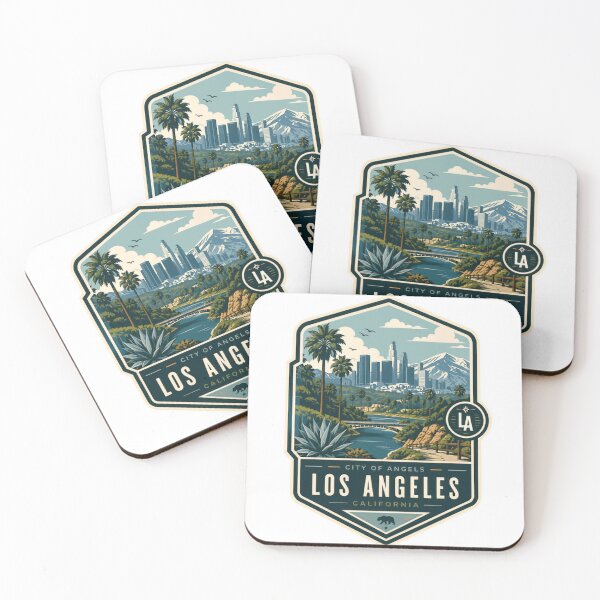Item preview, City Of Angels Los Angeles California Travel Destination Souvenir designed and sold by Star3NowForMe.
