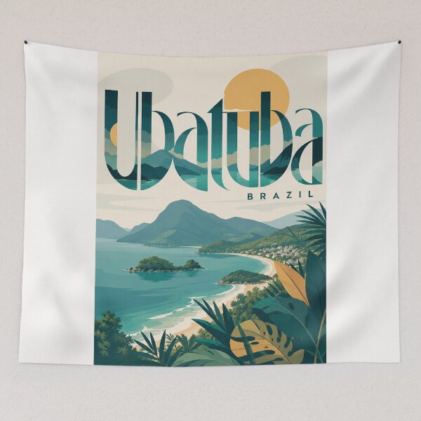 Item preview, Ubatuba Brazil Tropical Coast and Atlantic Forest designed and sold by Places On Earth.