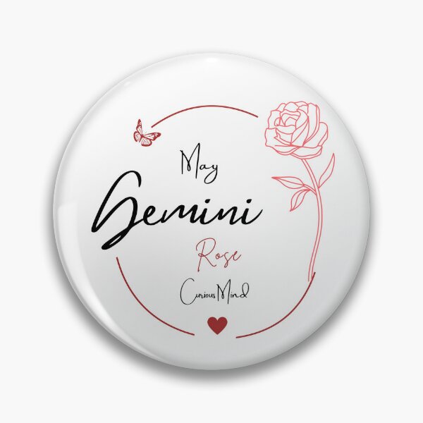 Item preview, May Gemini Rose | Curious Mind Zodiac Design designed and sold by FlareCraftStudio.