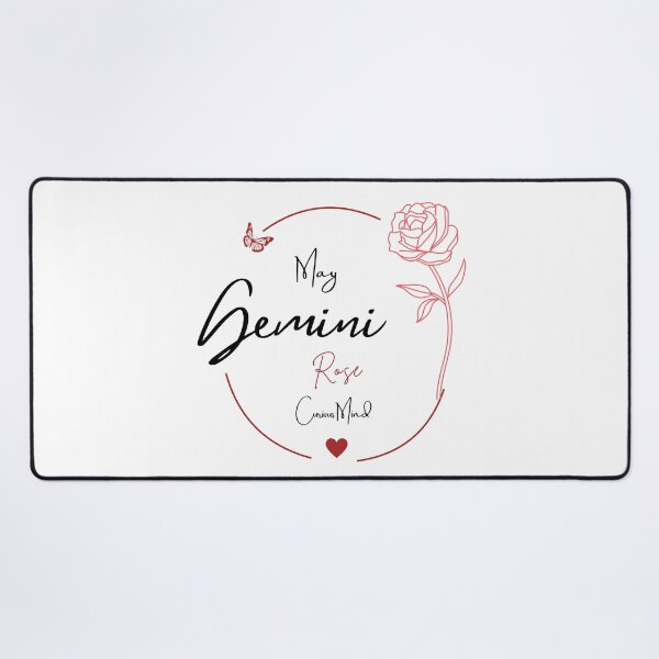 Item preview, May Gemini Rose | Curious Mind Zodiac Design designed and sold by FlareCraftStudio.