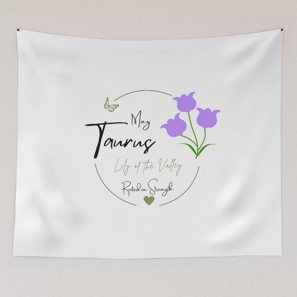 Item preview, May Taurus Lily of the Valley | Rooted in Strength Zodiac Design designed and sold by FlareCraftStudio.