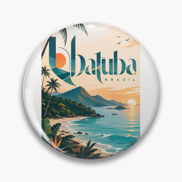 Item preview, Ubatuba Brazil Atlantic Ocean Tropical Beach Sunset designed and sold by Places On Earth.