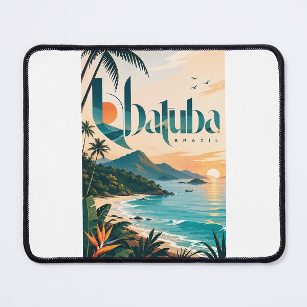 Item preview, Ubatuba Brazil Atlantic Ocean Tropical Beach Sunset designed and sold by Places On Earth.