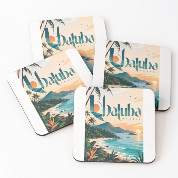 Item preview, Ubatuba Brazil Atlantic Ocean Tropical Beach Sunset designed and sold by Places On Earth.