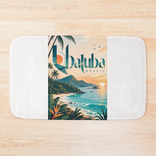 Item preview, Ubatuba Brazil Atlantic Ocean Tropical Beach Sunset designed and sold by Places On Earth.