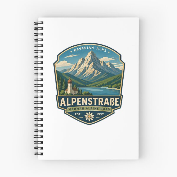 Item preview, Bavarian Alps Alpenstrasse German Alpine Road Travel Souvenir Hiking designed and sold by Star3NowForMe.