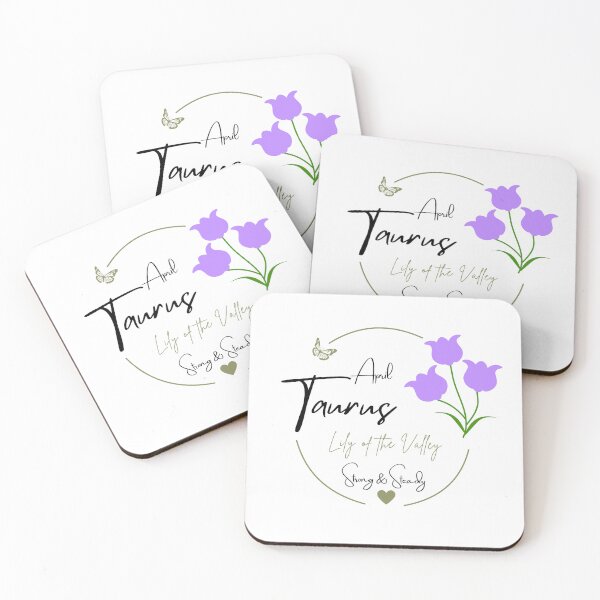 Item preview, April Taurus Lily of the Valley | Strong & Steady Zodiac Design designed and sold by FlareCraftStudio.