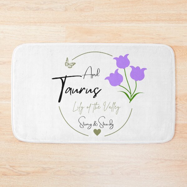 Item preview, April Taurus Lily of the Valley | Strong & Steady Zodiac Design designed and sold by FlareCraftStudio.
