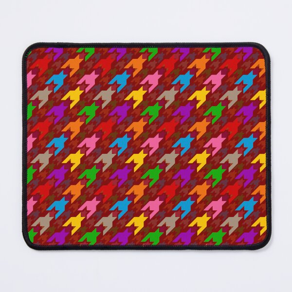 Item preview, Colorful Houndstooth Plaid Check Red  designed and sold by PatternTitan.