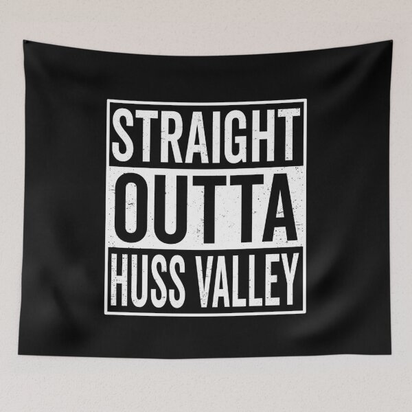 Item preview, Funny Straight Outta Huss Valley Distressed Meme Art designed and sold by elderberry.