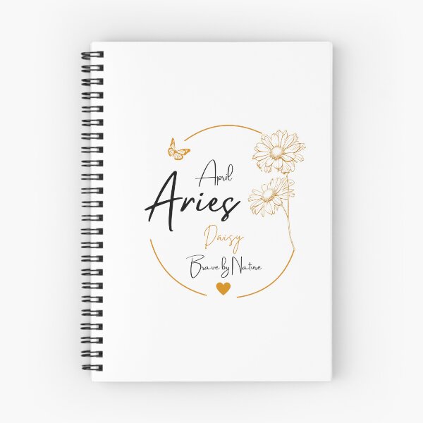 Item preview, April Aries Daisy | Brave by Nature Zodiac Design designed and sold by FlareCraftStudio.