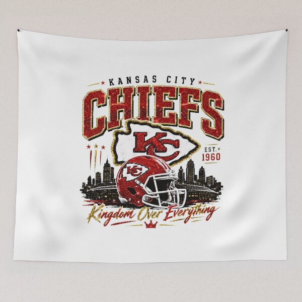 Item preview, KC Football Fan Vintage Glitter Helmet designed and sold by drigue.