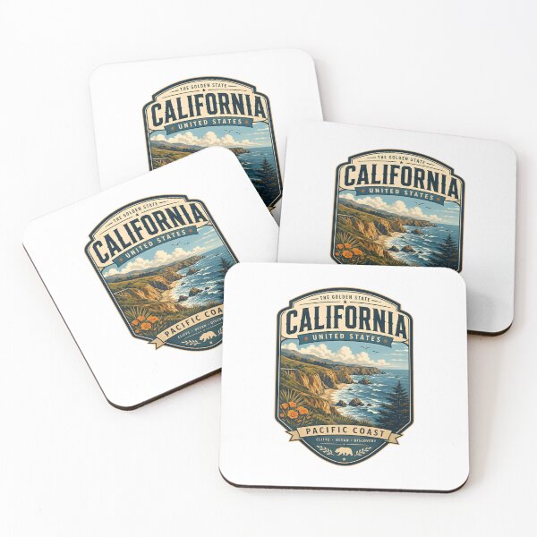 Item preview, California United States Pacific Coast The Golden State Travel Souvenir designed and sold by Star3NowForMe.