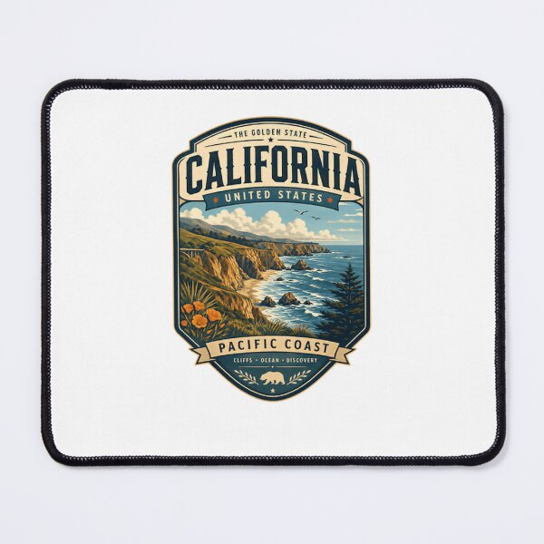 Item preview, California United States Pacific Coast The Golden State Travel Souvenir designed and sold by Star3NowForMe.