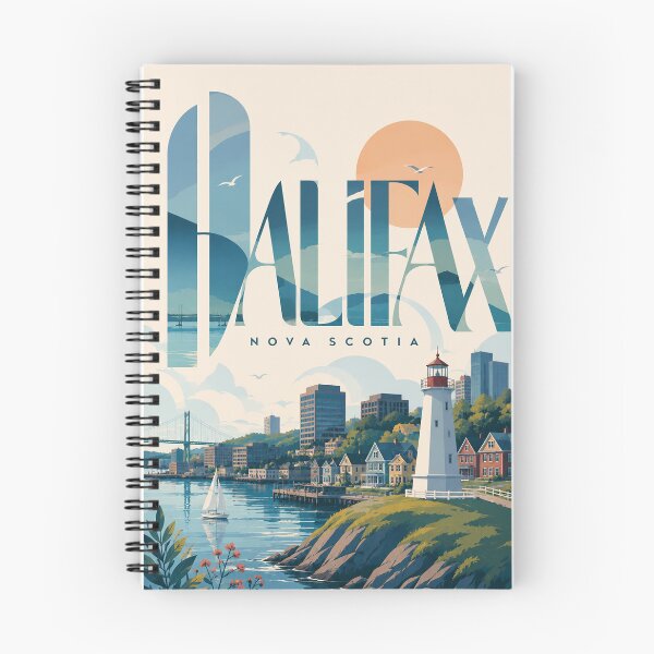 Artikelvorschau, Leuchtturm und Uferpromenade im Hafen von Halifax, Nova Scotia entworfen und verkauft von Places On Earth.