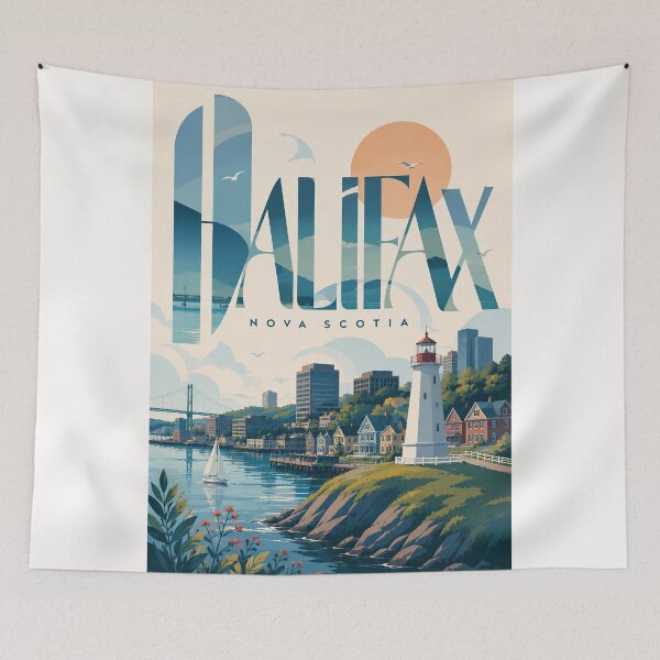 Item preview, Halifax Nova Scotia Harbour Lighthouse and Waterfront designed and sold by Places On Earth.