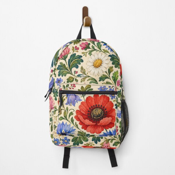 Item preview, Kurpie Wild Meadow Flowers – Polish Folk Floral Art designed and sold by MarekoraStudio.