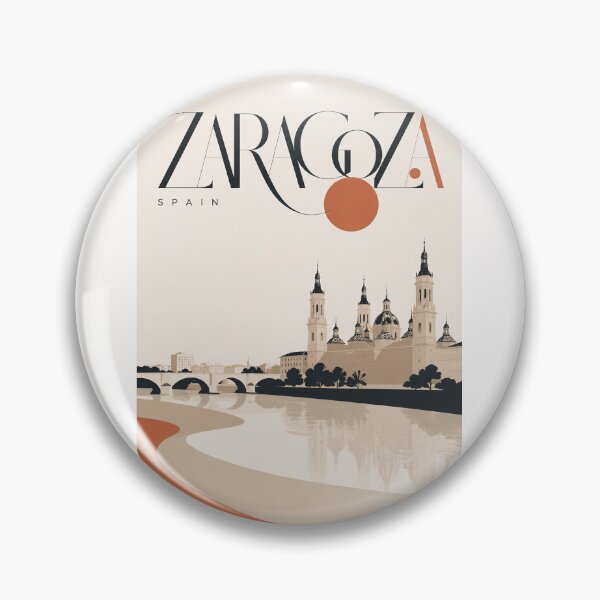 Item preview, Zaragoza Spain Basilica del Pilar and Ebro River designed and sold by Places On Earth.
