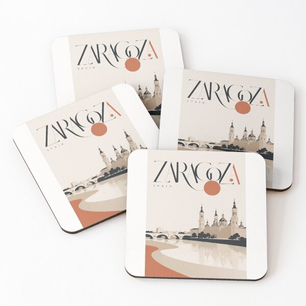 Item preview, Zaragoza Spain Basilica del Pilar and Ebro River designed and sold by Places On Earth.