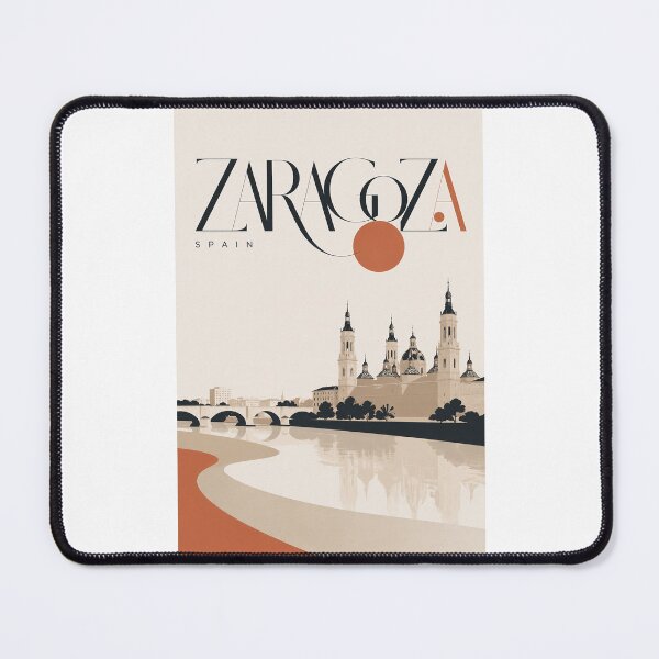 Item preview, Zaragoza Spain Basilica del Pilar and Ebro River designed and sold by Places On Earth.