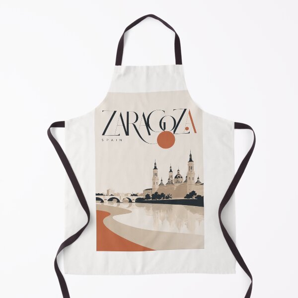 Item preview, Zaragoza Spain Basilica del Pilar and Ebro River designed and sold by Places On Earth.