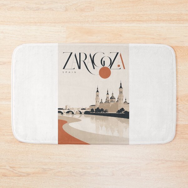 Item preview, Zaragoza Spain Basilica del Pilar and Ebro River designed and sold by Places On Earth.