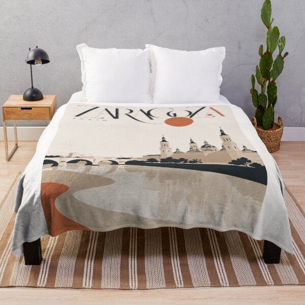 Item preview, Zaragoza Spain Basilica del Pilar and Ebro River designed and sold by Places On Earth.