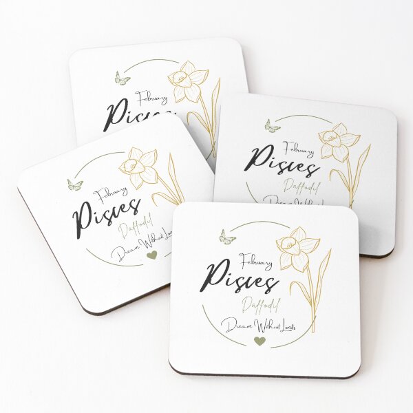 Item preview, February Pisces Daffodil | Dream Without Limits Zodiac Design designed and sold by FlareCraftStudio.