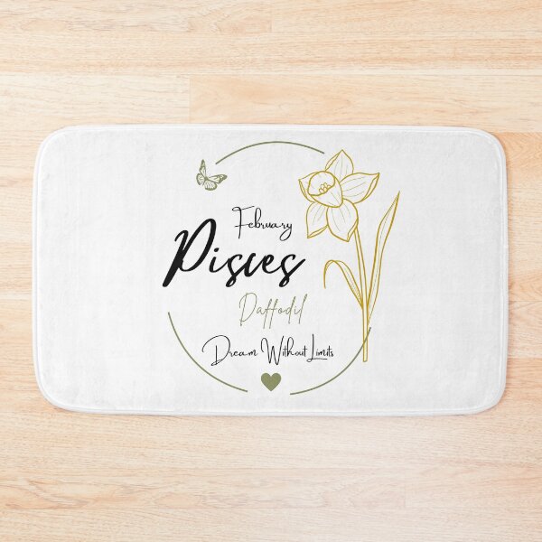 Item preview, February Pisces Daffodil | Dream Without Limits Zodiac Design designed and sold by FlareCraftStudio.