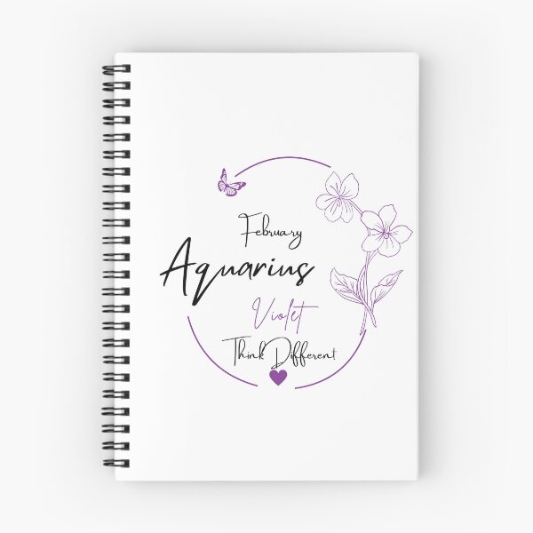 Item preview, February Aquarius Violet | Think Different Zodiac Design designed and sold by FlareCraftStudio.