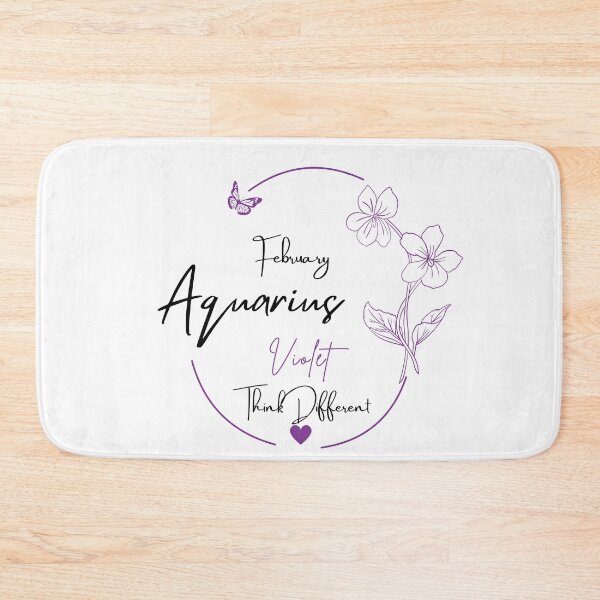 Item preview, February Aquarius Violet | Think Different Zodiac Design designed and sold by FlareCraftStudio.