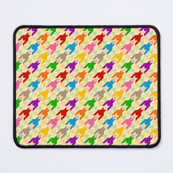 Item preview, Colorful Houndstooth Plaid Check Yellow designed and sold by PatternTitan.