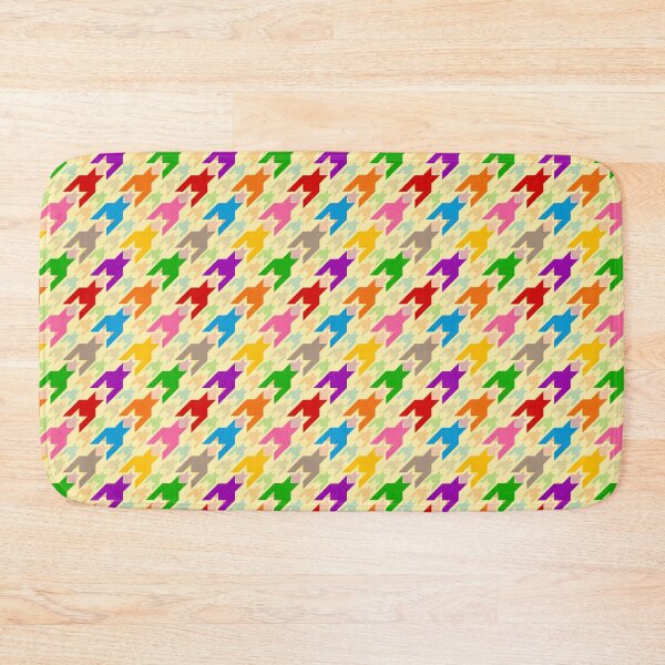 Item preview, Colorful Houndstooth Plaid Check Yellow  designed and sold by PatternTitan.