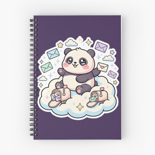 Item preview, Kawaii Panda Cloud Mail Cute Magical Animal designed and sold by Tinydoodlenest .