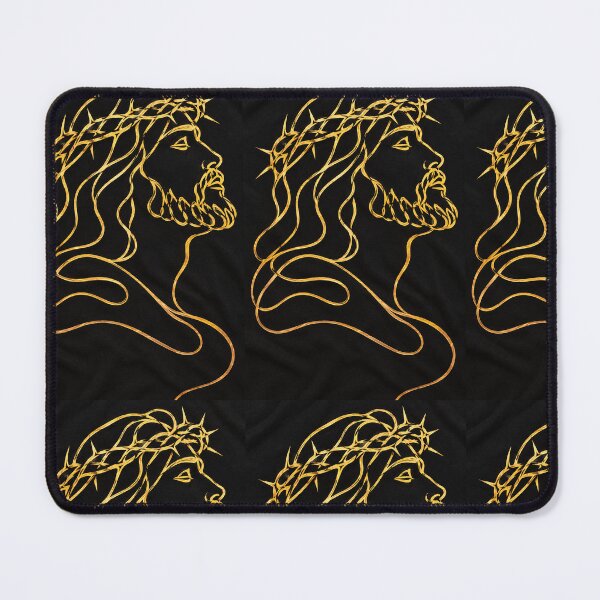 Item preview, Jesus Christ Crown of Thorns Golden Line Art designed and sold by Ink-verse-.
