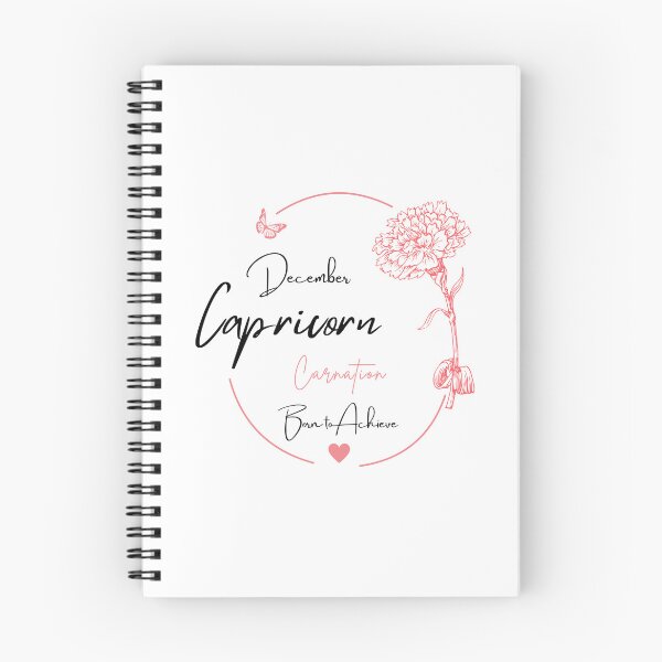 Item preview, December Capricorn Carnation | Born to Achieve Zodiac Design designed and sold by FlareCraftStudio.