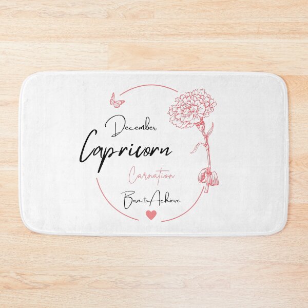 Item preview, December Capricorn Carnation | Born to Achieve Zodiac Design designed and sold by FlareCraftStudio.