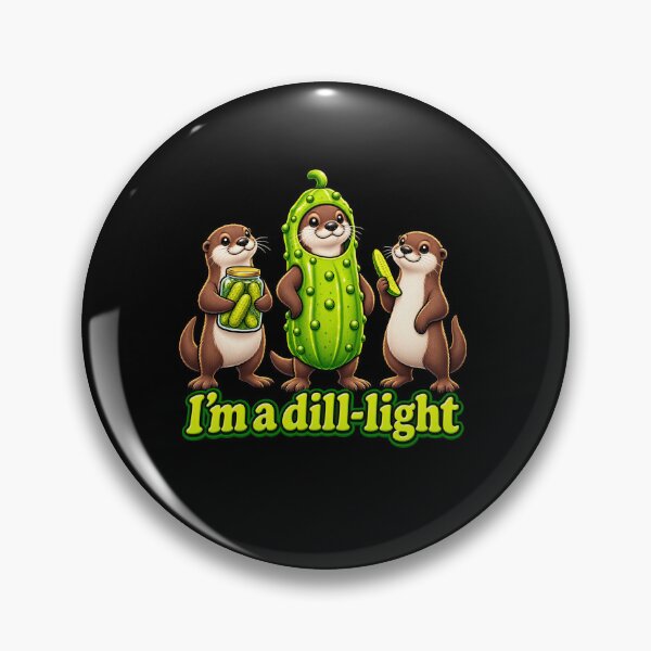 Item preview, Funny Dill Light Otter Pickle Pun designed and sold by elderberry.