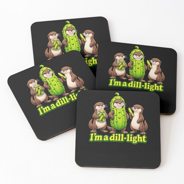 Item preview, Funny Dill Light Otter Pickle Pun designed and sold by elderberry.