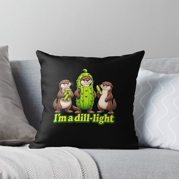 Item preview, Funny Dill Light Otter Pickle Pun designed and sold by elderberry.
