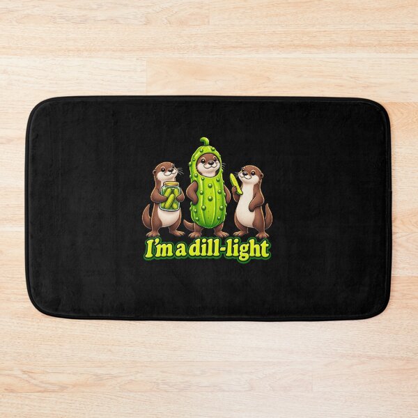 Item preview, Funny Dill Light Otter Pickle Pun designed and sold by elderberry.