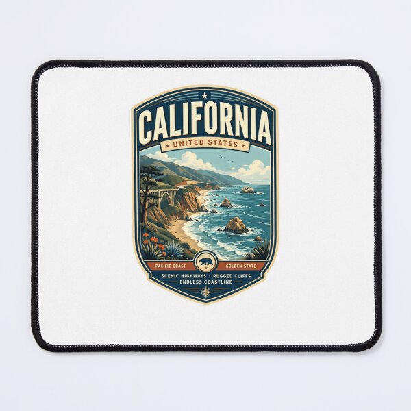 Item preview, California United States Pacific Coast Golden State Travel designed and sold by Star3NowForMe.