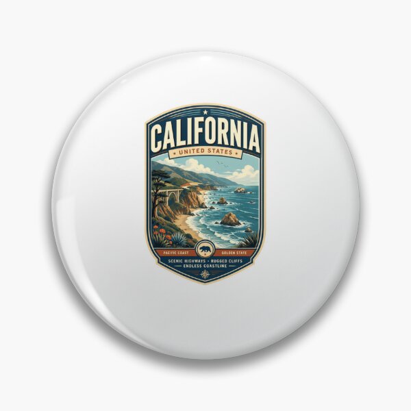 Item preview, California United States Pacific Coast Golden State Travel designed and sold by Star3NowForMe.