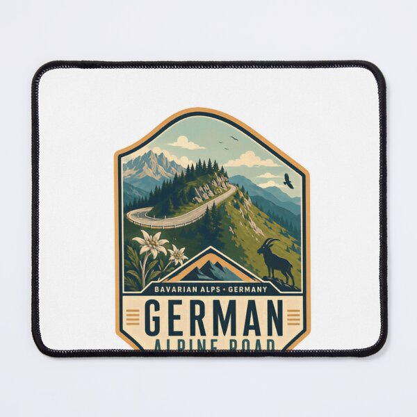 Item preview, German Alpine Road Bavarian Alps Germany Travel Road Trip designed and sold by Star3NowForMe.