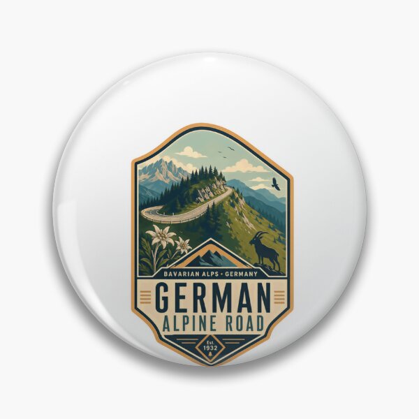 Item preview, German Alpine Road Bavarian Alps Germany Travel Road Trip designed and sold by Star3NowForMe.