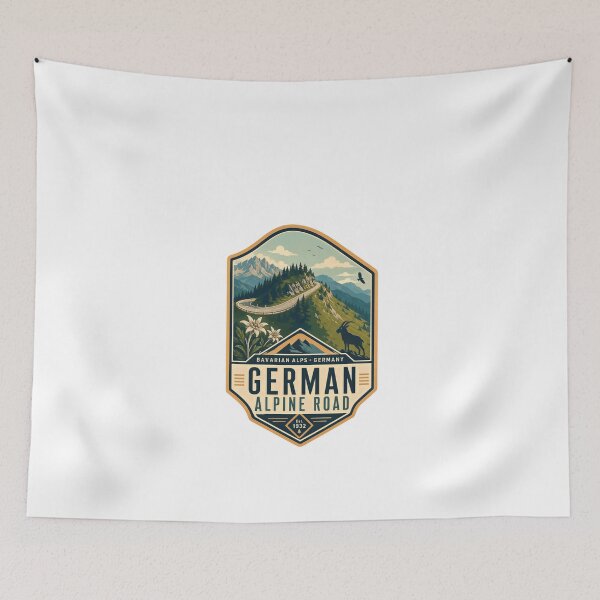 Item preview, German Alpine Road Bavarian Alps Germany Travel Road Trip designed and sold by Star3NowForMe.