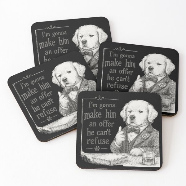 Item preview, I'm Gonna Make Him an Offer He Can't Refuse – Classic Movie Quote Design designed and sold by ManggaeJM.