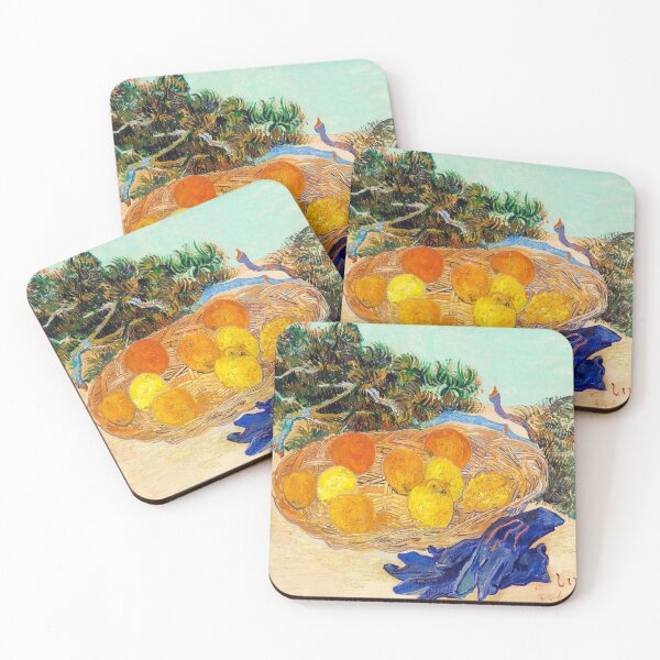 Item preview, Vintage Fruit Still Life Wall Art, Oranges and Lemons with Blue Gloves, Vincent van Gogh Print  13 SEO TAGS: designed and sold by RickE.