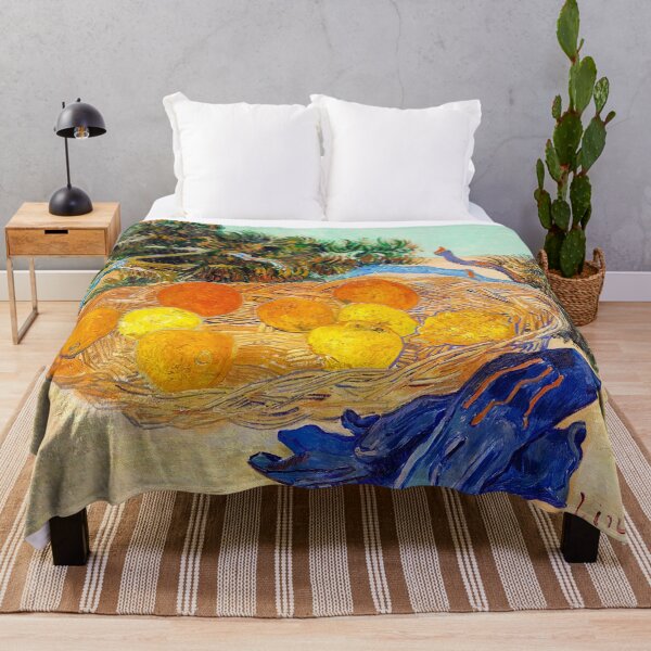 Item preview, Vintage Fruit Still Life Wall Art, Oranges and Lemons with Blue Gloves, Vincent van Gogh Print  13 SEO TAGS: designed and sold by RickE.