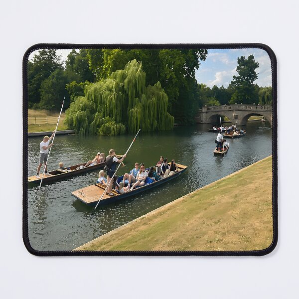Item preview, Cambridge England River Punting Poster – Historic Bridge & Riverside Travel Photography designed and sold by Wandered North.